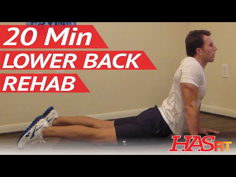 20 Min Lower Back Rehab - Lower Back Stretches for Lower Back Pain Exercises Workouts - Low Back
