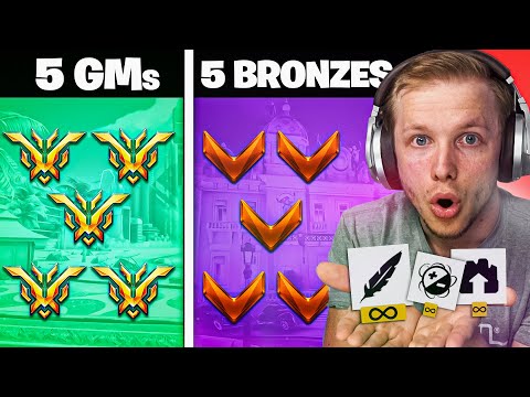 BRONZE vs GRANDMASTER but Bronzes have UNLIMITED ABILITIES...