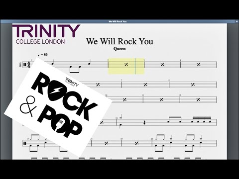 We Will Rock You Trinity Initial Grade Drums