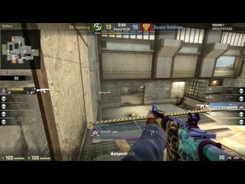 coldzera 1v3 clutch vs Space Soldiers [ ESL One Cologne 2017 ]