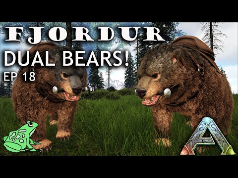 Dual Dire Bears and Much More - Ark Fjordur Ep 18 - Ark Survival Evolved Gameplay