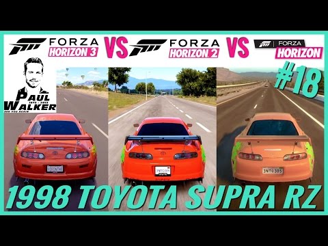 Forza Horizon 3 (For Paul) vs Horizon 2 vs Horizon | 1998 Toyota Supra RZ | Sound Comparison #18