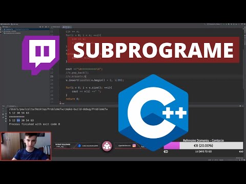 C++: Subprograme - Învățăm programare [Twitch]