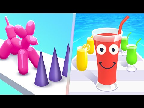 Balloon Pop Runner Vs Juice Run in Max Level Mobile Game Update All Trailer iOS,Android ULK9GO