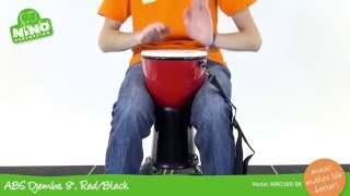 Video thumbnail for ABS Djembe 8" - Red/Black - NINO18RBK by NINO Percussion