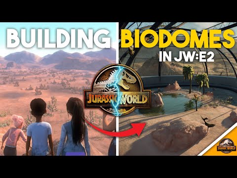 Building Desert BIODOMES In JURASSIC WORLD EVOLUTION 2