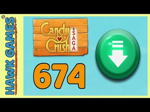 Candy Crush Saga Level 674 (Ingredients level) - 3 Stars Walkthrough, No Boosters