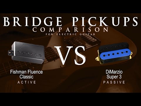 Fishman FLUENCE CLASSIC vs DiMarzio SUPER 3 - Bridge Guitar Pickup Comparison Tone Demo