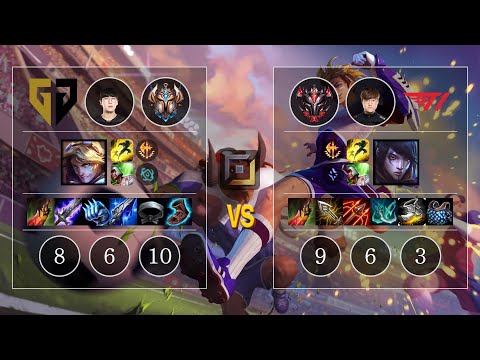 GEN Ruler Ezreal vs T1 Teddy Aphelios Bot - KR Patch 10.13