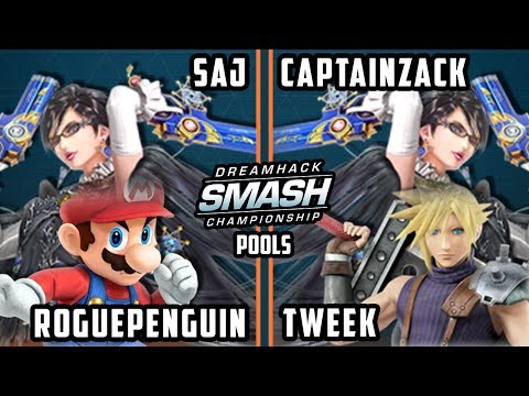 DHATL 17 Smash 4 - Tweek & CaptainZack Vs. Saj & Rogue Doubles Pools WF - Smash WiiU