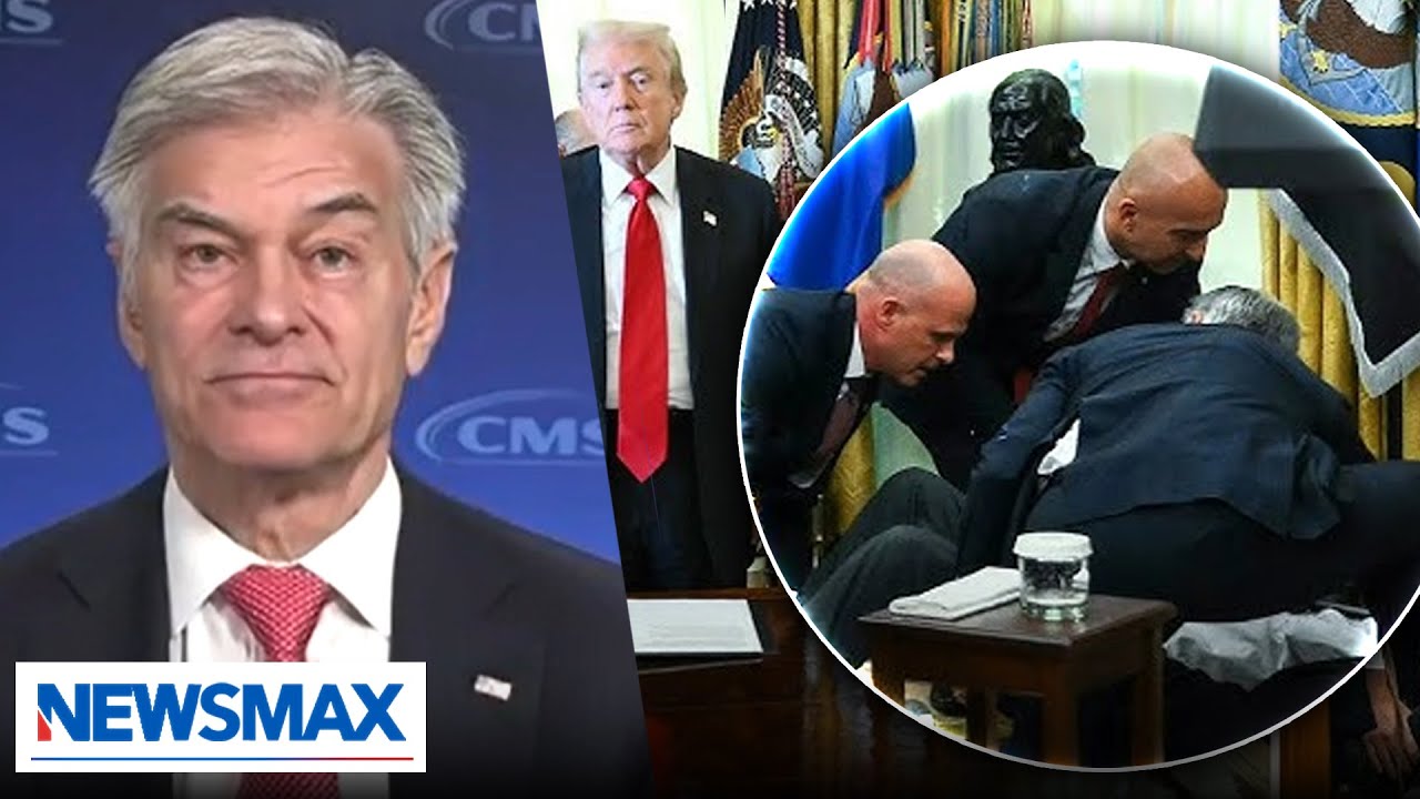 Dr. Oz reacts to man collapsing in Oval Office, reveals what Trump told family