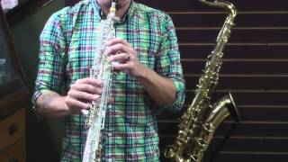 Video thumbnail for Saxquest! New Yamaha YSS-875 Custom EX Silver Soprano Sax by SaxquestShop
