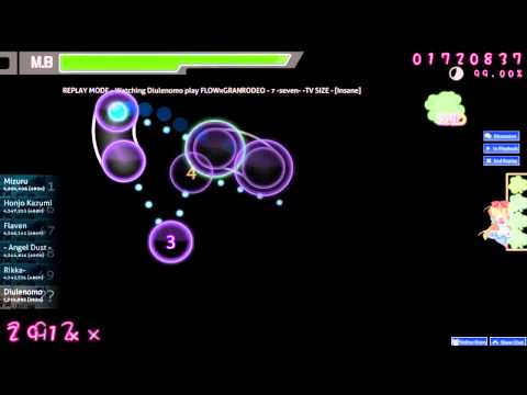 Osu! FLOWxGRANRODEO - 7 -seven- -TV SIZE - [Insane]