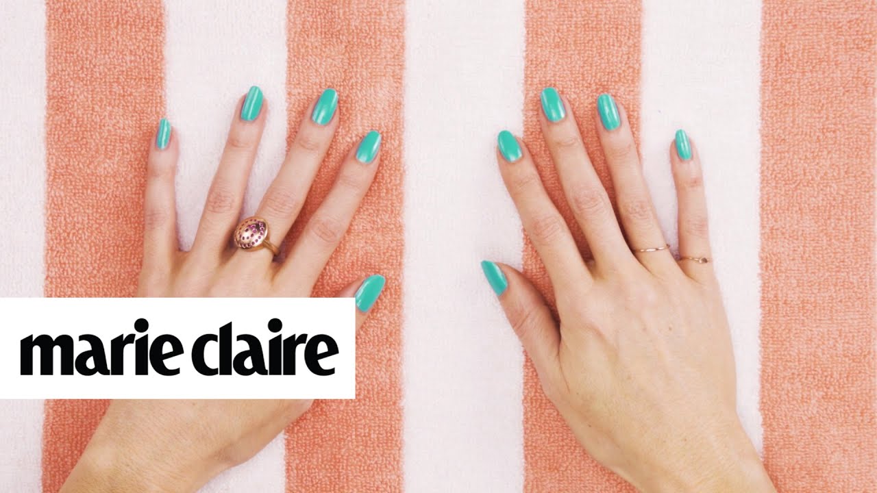 Hack to Dry Nail Polish in Just 2 Minutes | Marie Claire + AmopÃ© - YouTube