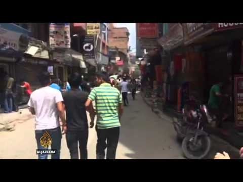 Moments after the second earthquake hit Nepal