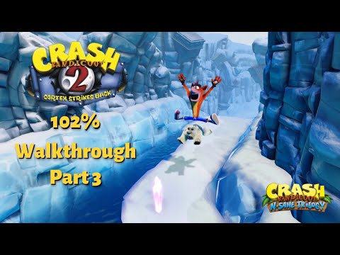 Crash Bandicoot 2 (N. Sane Trilogy) 102% Walkthrough Part 3 - Warp Room 3