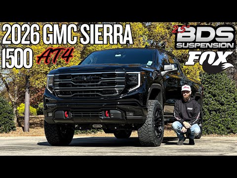 ELITE & EXCELLENT: 2026 GMC 1500 AT4 | 2.5" BDS FOX Performance Elite Lift | 34" Tire | 22" Wheel