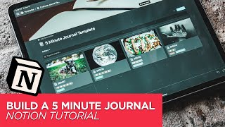 How to 5 Minute Journal in Notion - Tutorial