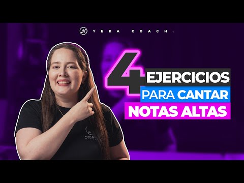 4 EJERCICIOS PARA CANTAR NOTAS ALTAS (AGUDOS) SIN QUE TE DUELA LA GARGANTA | YEKA COACH