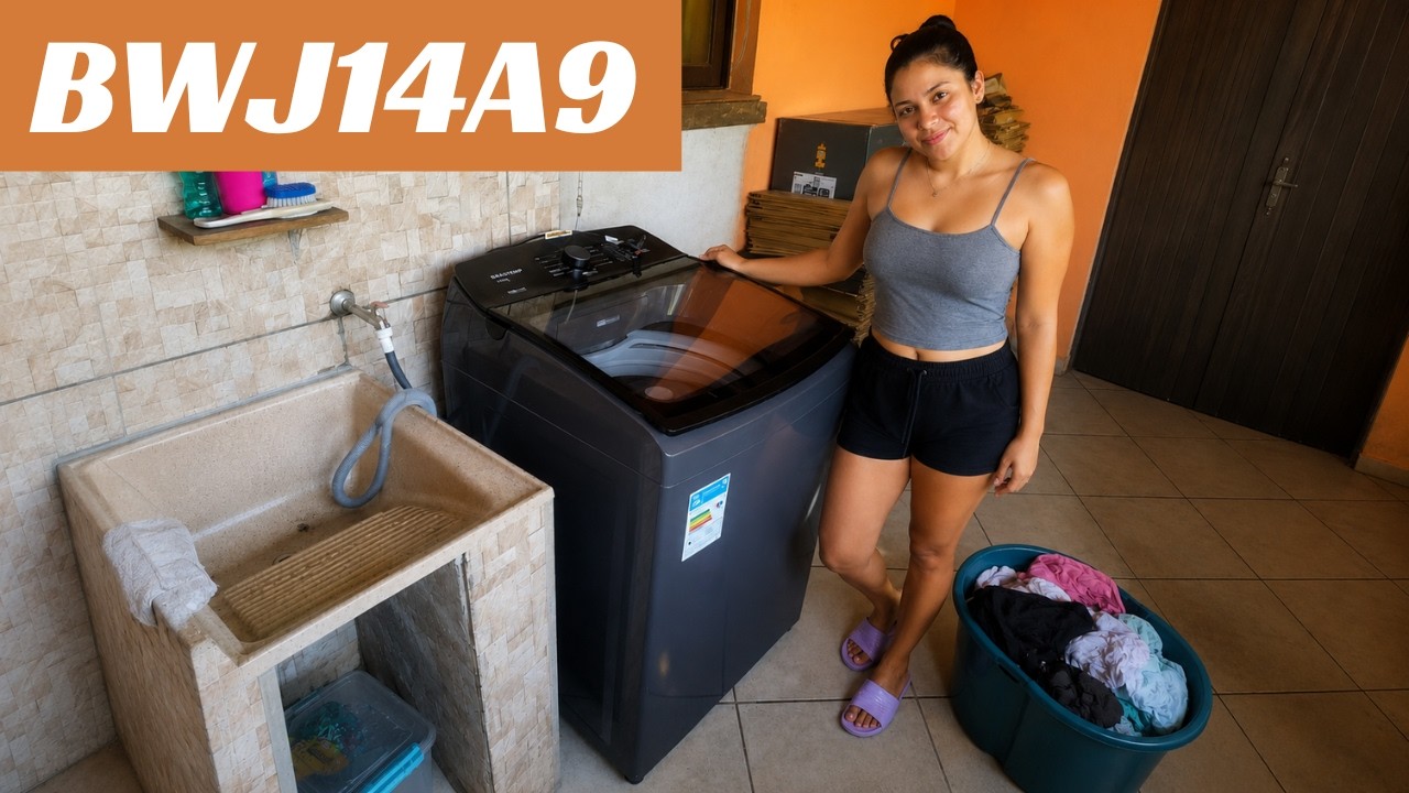 Miniatura da avaliação em vídeo de Máquina de Lavar Brastemp BWJ14A9 14Kg Cinza Smart Sensor