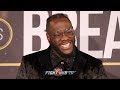 DEONTAY WILDER & TEAM ASSURE FANS ANTHONY JOSHUA & TYSON FURY FIGHTS WILL HAPPEN