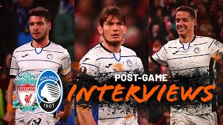 UEL QF 1st leg| Liverpool 0-3 Atalanta| Interviewing Djimsiti, De Roon and Pašalić - EN SUBs