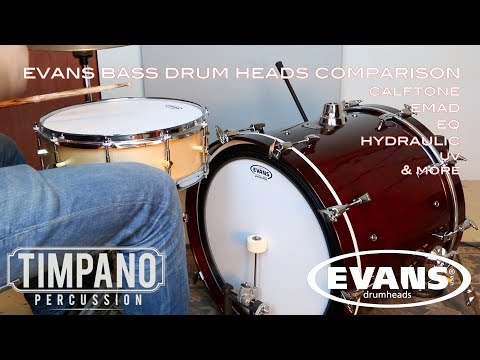 ULTIMATE Evans Bass Drum Heads Comparison - Timpano Percussion