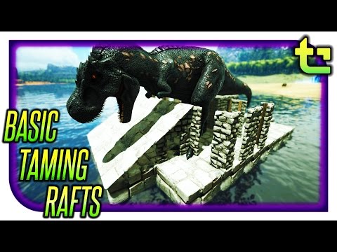 Ark Tips & Tricks || Basic Taming Raft || TimmyCarbine
