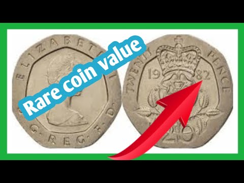20 Pence 1982 Queen Elizabeth Coin Value