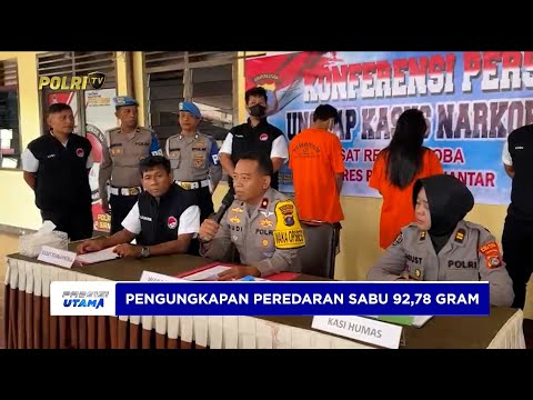 POLRES PEMATANGSIANTAR GAGALKAN PEREDARAN SABU 92,78 GRAM