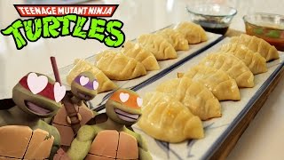 How to Make PIZZA GYOZA from Teenage Mutant Ninja Turtles