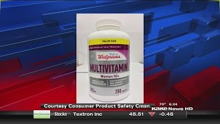Walgreens vitamins recalled for packaging