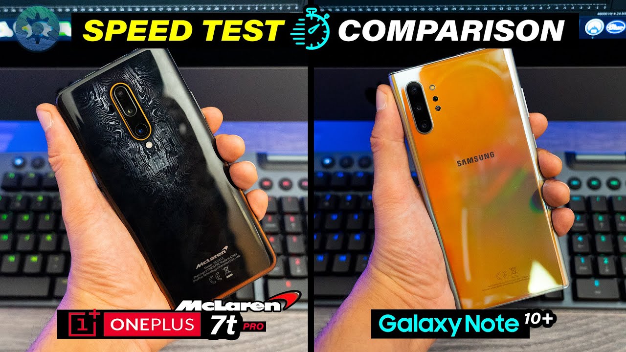Note10 Plus Vs Oneplus 7t Pro McLaren Edition Speed Test | The Fastest Flagships