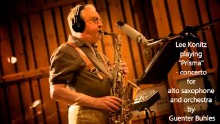 Lee Konitz playing "Prisma" - concerto for alto saxophone and orchestra by Guenter Buhles