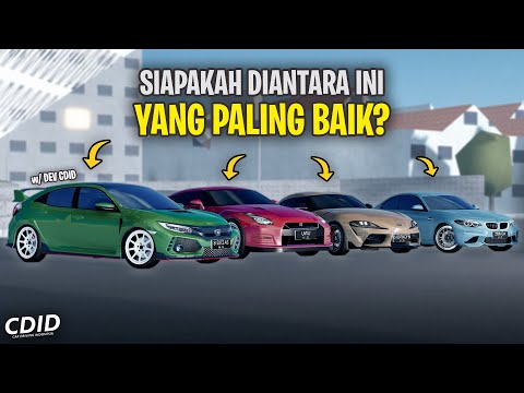 Balapan Pakai Mobil Terbaik di CDID - Car Driving Indonesia (Roblox)