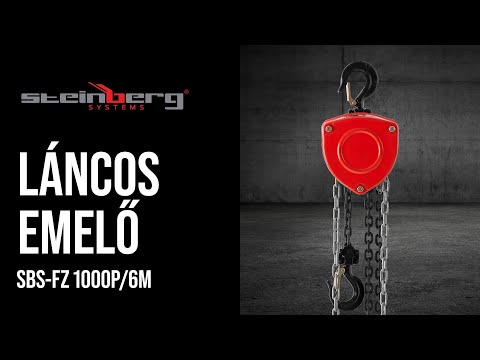 Videó - Láncos emelő - 1000 kg - 6 m