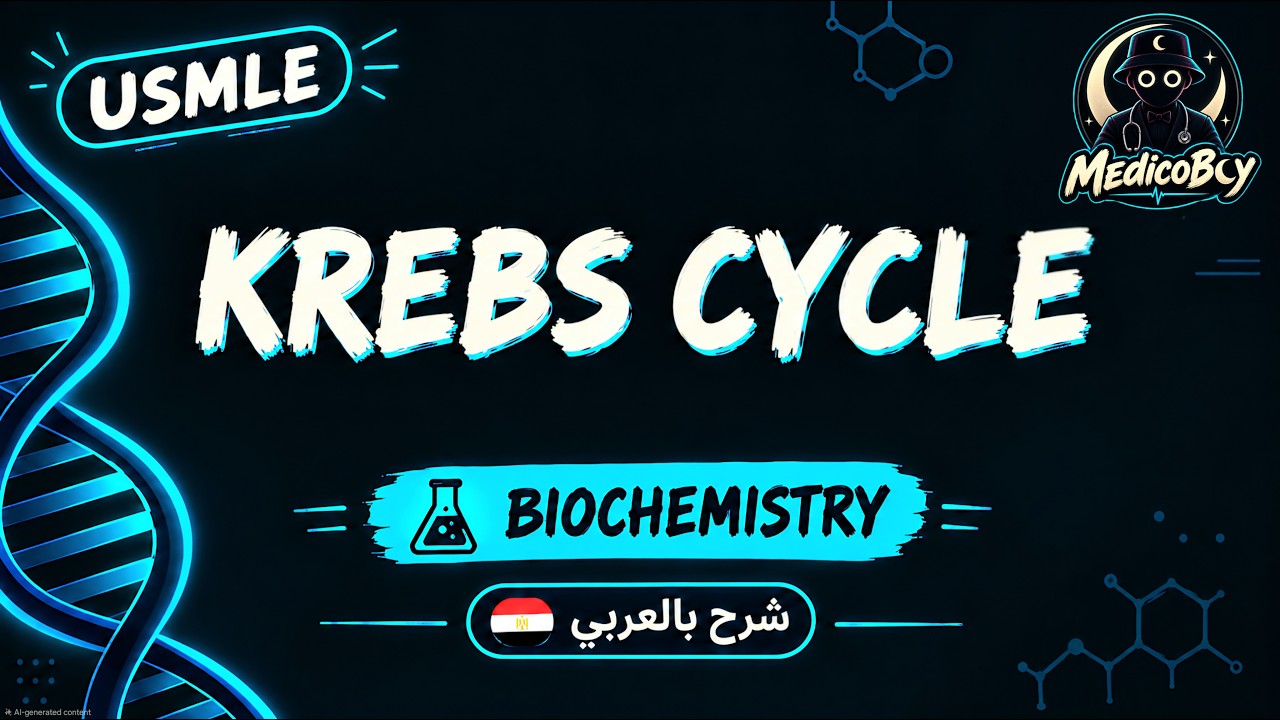 Krebs Cycle (Citric Acid Cycle) | USMLE Step 1 | شرح بالعربي