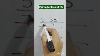 Prime factorization of 35| lcm of 35 ka lcm#lcm #lcmbhagvidhi#maths #lcmtricks #primefactorisation