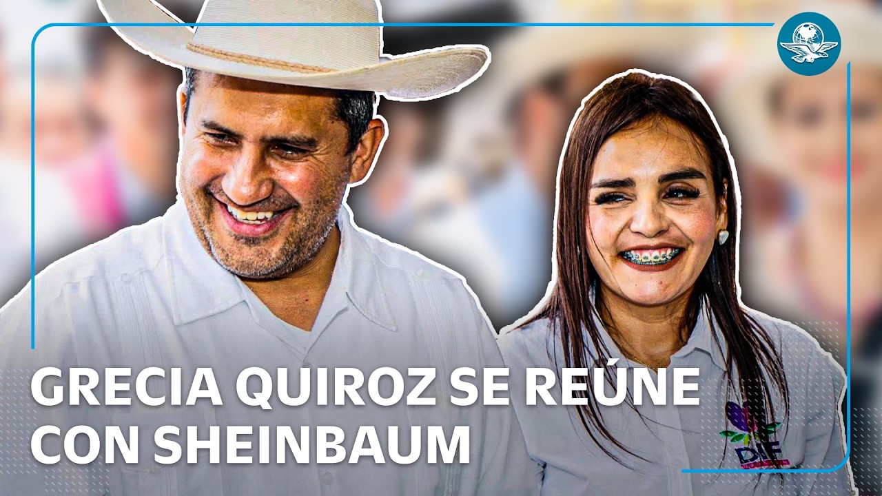 Sheinbaum se reúne con Grecia Quiroz, viuda del alcalde de Uruapan, en Palacio Nacional