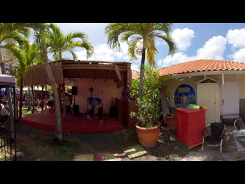 PINK PAPAYA RESTAURANT POINTE SERAPHINE, SAINT LUCIA VIRTUAL TOUR, SLU360. www.saintlucia360.com