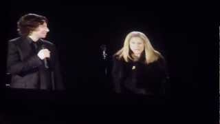 Barbra Streisand live at the Hollywood Bowl: duet with Jason Gould, her son