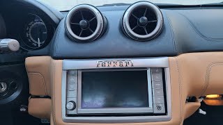 How to Remove Radio / Navigation / Display from Ferrari California 2011 for Repair.