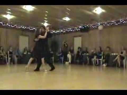  Jennifer Bratt  and  Ney Melo  are  dancing  to  the  vals  "  Pedacito De Cielo  "