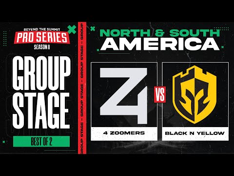 4 Zoomers vs Black N Yellow Game 2 - BTS Pro Series 8 AM: Group Stage w/ Kmart & ET