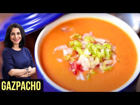 Spanish Gazpacho Soup Recipe | How To Make Gazpacho | My Recipe Book By Tarika Singh