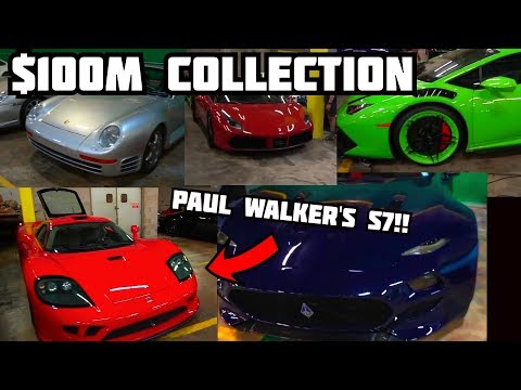 Paul Walker's Saleen S7!! TOUR OF A SECRET CAR COLLECTION!! PORSCHE 959, F40, SALEEN S7