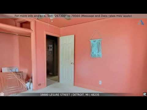 Priced at $100,000 - 16680 LESURE Street, Detroit, MI 48235
