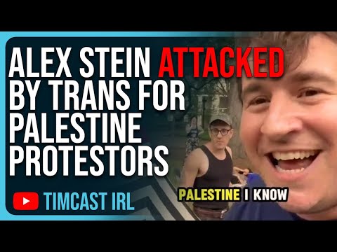 Alex Stein ATTACKED By Trans For Palestine Protestors, College Protests Are Getting VIOLENT