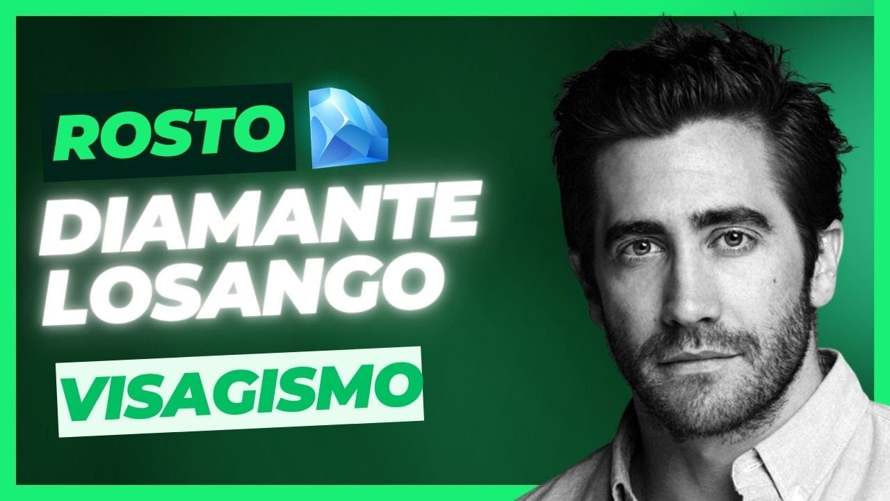 Rosto DIAMANTE - Losango | CORTES BARBAS ÓCULOS (Visagismo masculino)