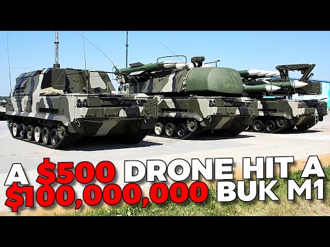 A $500 FPV drone hit the launcher of a $100m Buk-M1-2 surface-to-air missile system